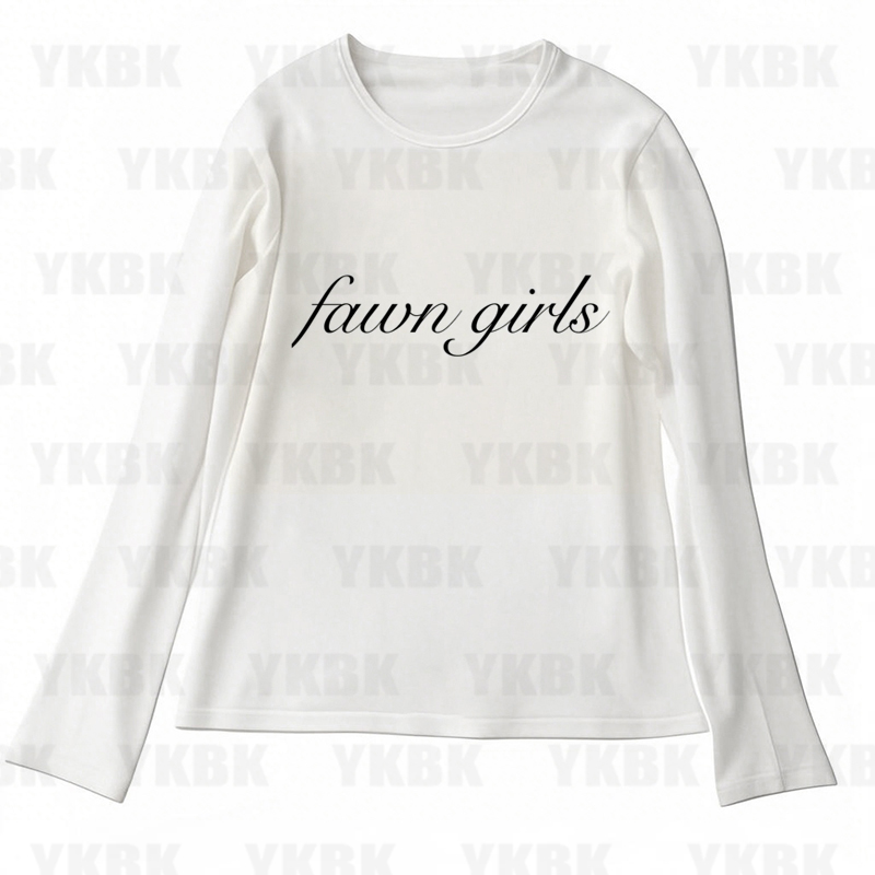 Y2K Graphic Baby Tee Crop - Pakaian Kasual Huruf Y2K Kaus Bayi