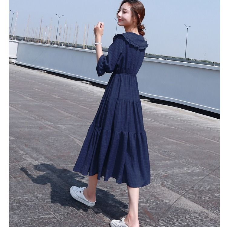 Gaun Ringan Musim Panas Lengan - French Vintage Floral Midi Dress ulasan dan harga