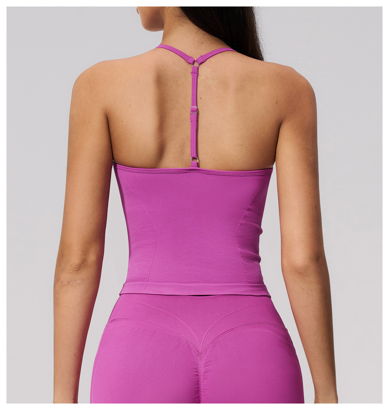 Tank Top Yoga Tanpa Jahitan De - Seamless Ribbed Workout Tank Top ulasan dan harga