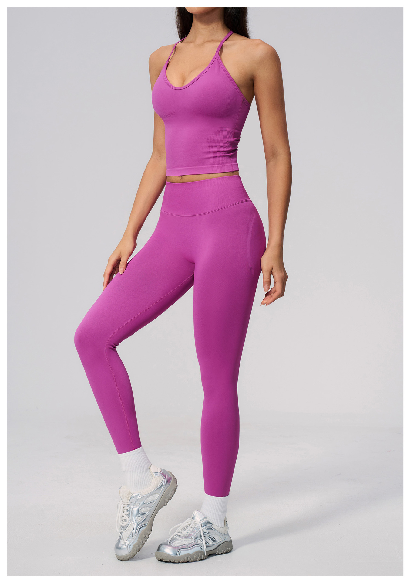 Tank Top Yoga Tanpa Jahitan De - Seamless Ribbed Workout Tank Top ulasan dan harga