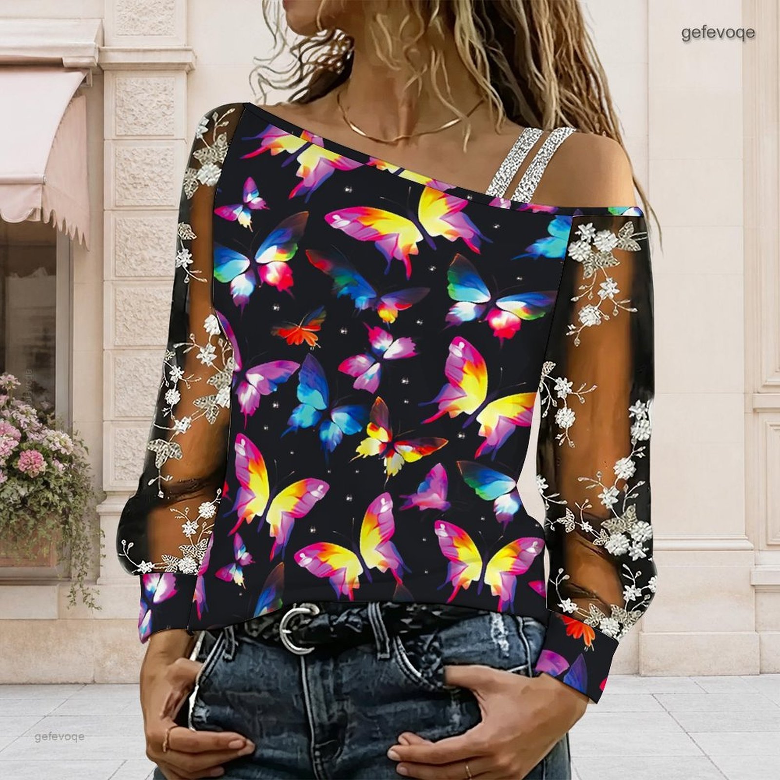 Blus Wanita Off Shoulder Asime - Blouses ulasan dan harga