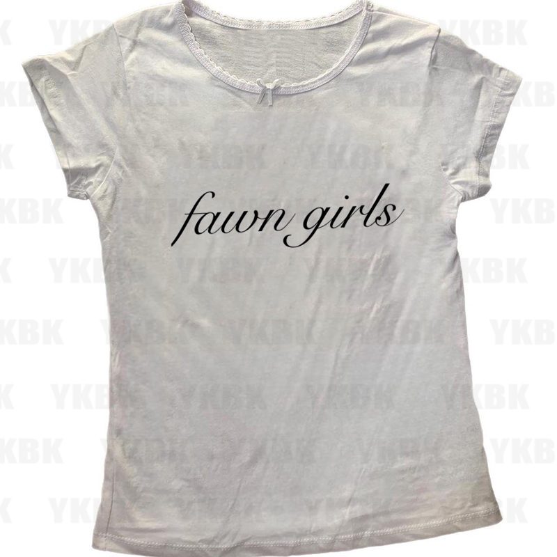 Pakaian Kasual Huruf Y2K Kaus  - Y2K Graphic Baby Tee Crop ulasan dan harga