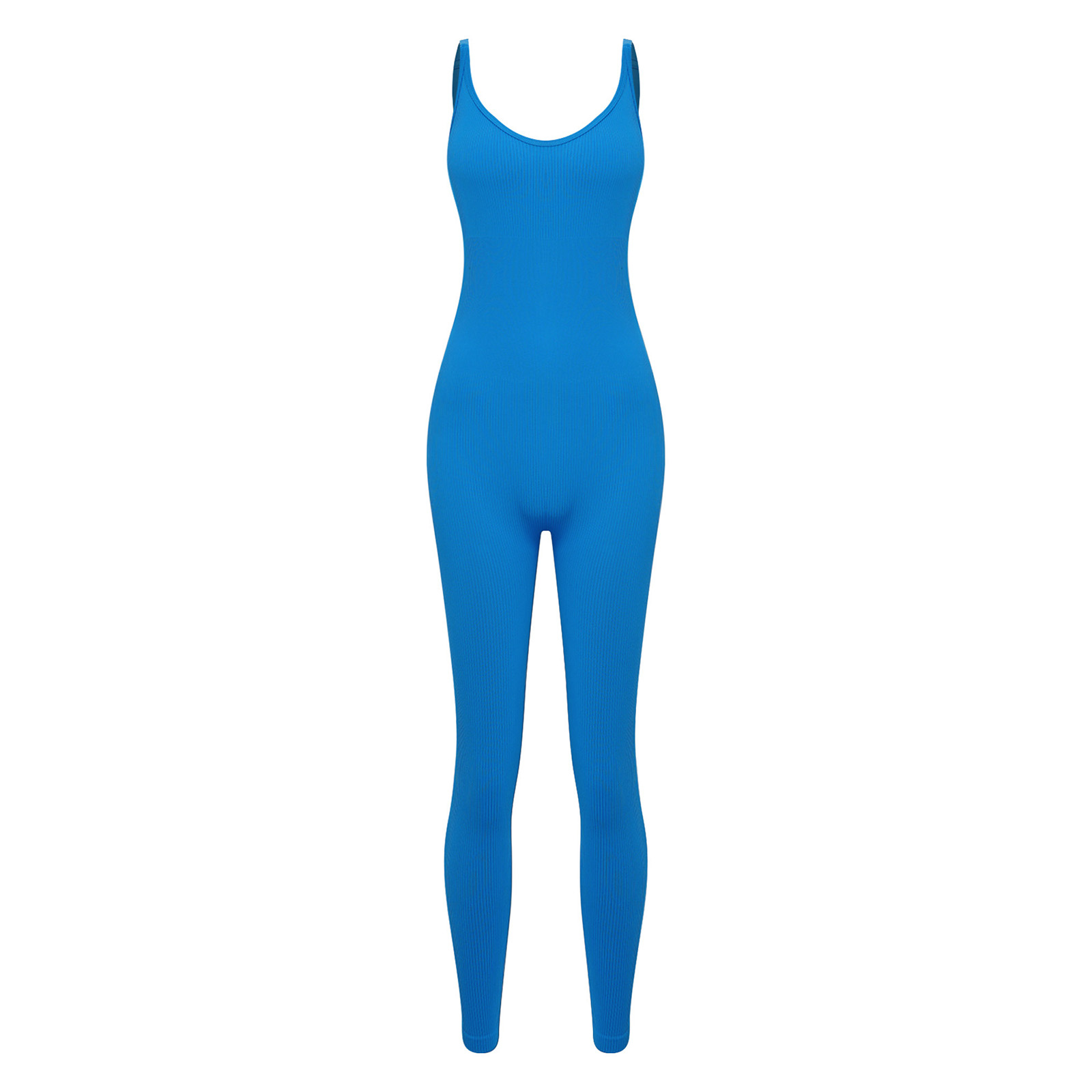 Jumpsuit Yoga Wanita Satu Poto - Seamless Ribbed Workout Tank Top ulasan dan harga