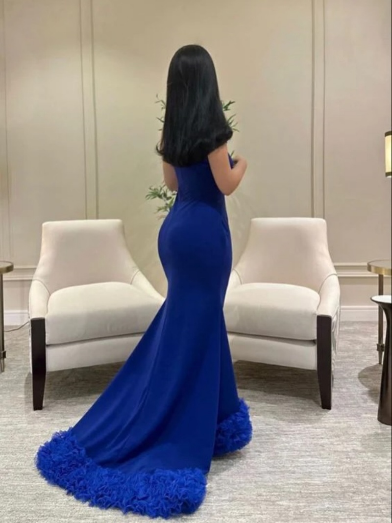 Gaun Malam Mewah Elegan yang D - Elegant Satin Evening Gown Split ulasan dan harga