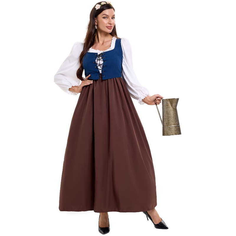 Kostum Petani Vintage untuk Wa - Skirts ulasan dan harga