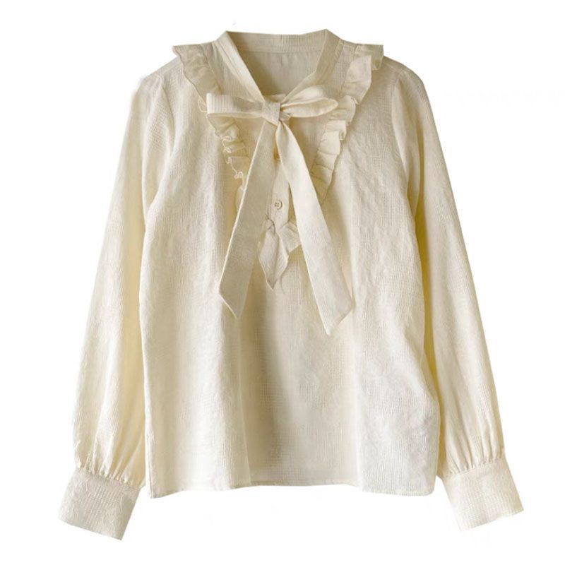 Gaun Tali Desain Lolita Preppy - Korean Style A Line Shirt Dress ulasan dan harga